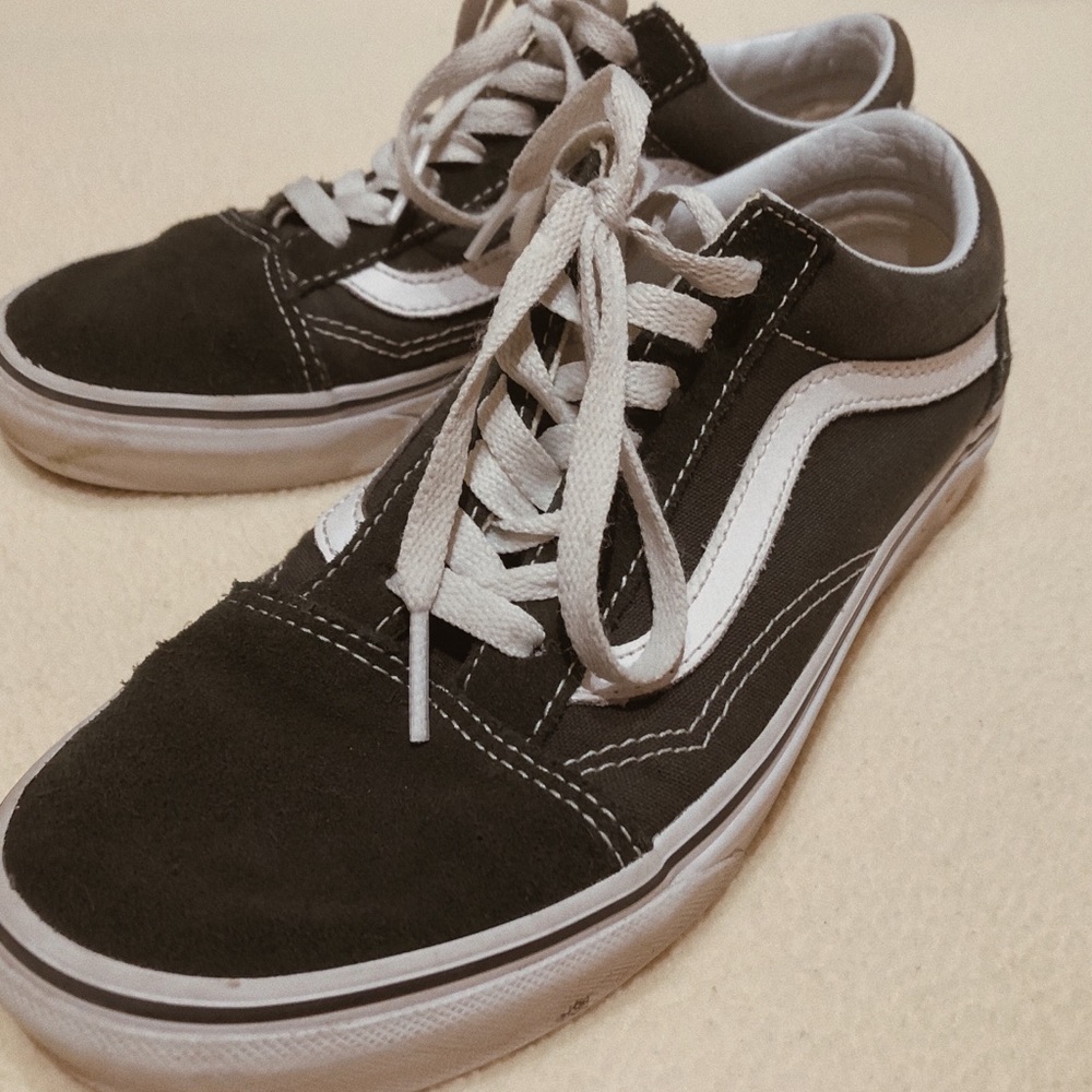 Black vans in used condition